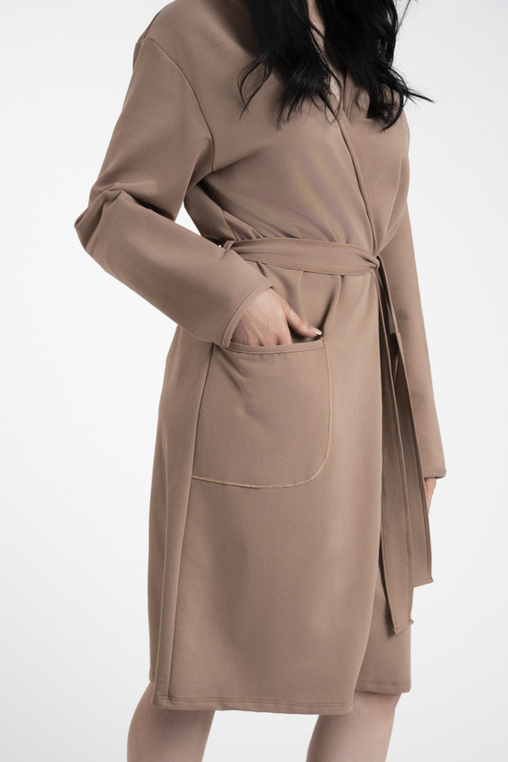 Karina Accappatoio da donna Moda Italiana - cammello