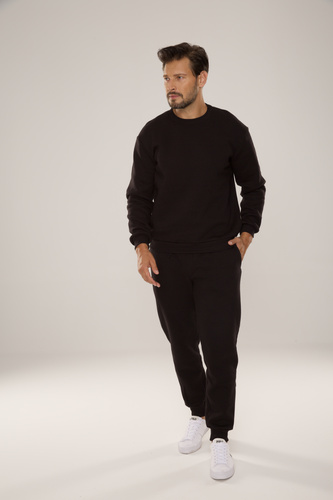 813 Indigo Tuta da uomo di De Lafense - nero