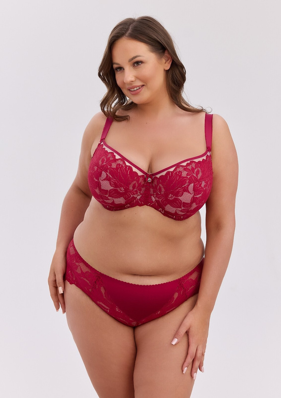 Gaia Mary BSM 1372 Reggiseno Semi Soft Maxi con Ferretto Bordò