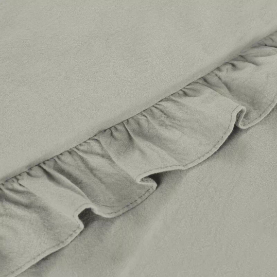 Biancheria da letto in cotone con volant Eurofirany 100% cotone con cerniera beige