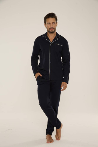 729 Norberto Pigiama da uomo De Lafense - blu navy