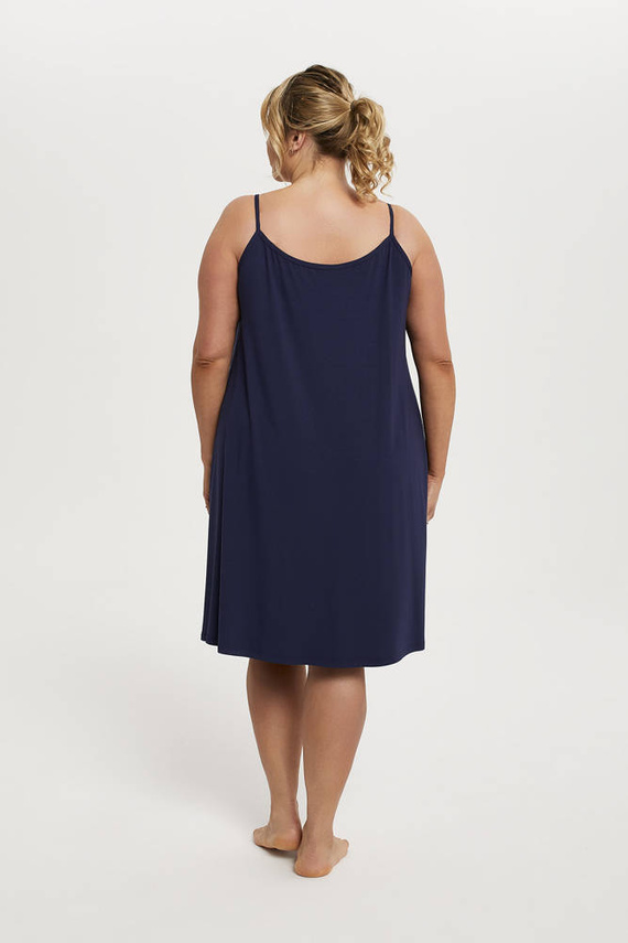 Song Camicia da notte da donna, cinturino stretto Moda italiana - blu navy