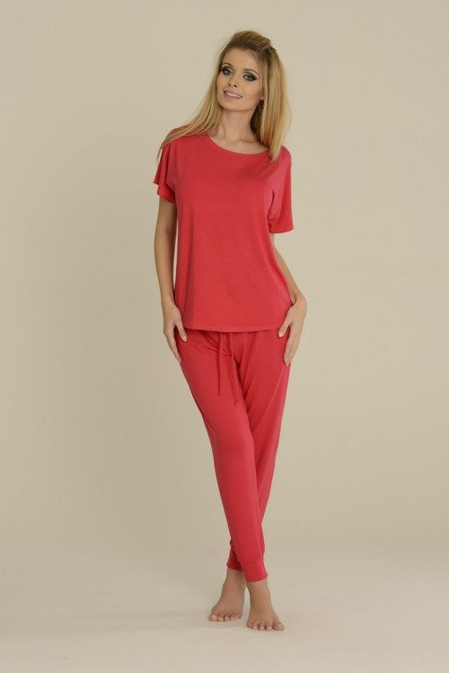 524 Pigiama da donna Paula De Lafense - lampone