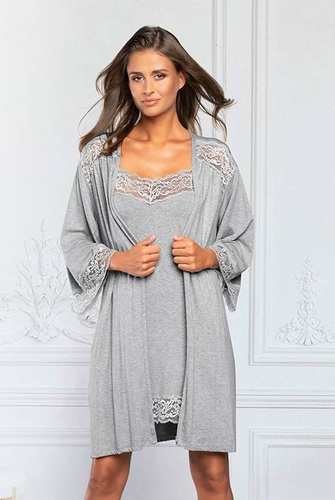 Samaria Robe Moda Italiana manica 3/4 - grigio