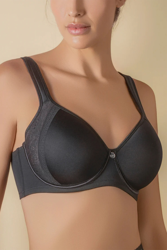 Reggiseno Spacer Mia Selene imbottito con ferretto e pizzo nero