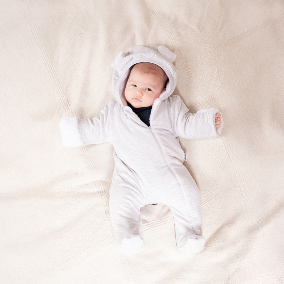 219270 Pantaloni Willy isolati Nicol - grigio con luna e orecchie