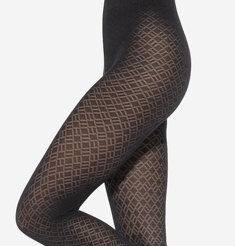 Loretta 157 Gatta collant donna - opaco, 50 den, fantasia - nero