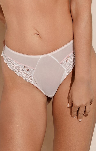 B-1242/3 Ann Brasil slip Kinga - pizzo e rete, taglio sensuale