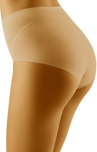 Slip donna Eco-Ah Wolbar beige - modellante, a vita alta, in cotone