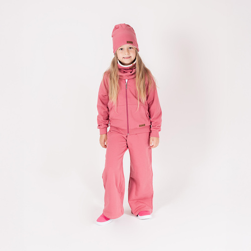 216274 Lala Nicol - pantaloni rosa da bambina a gamba larga, taglia 92-146