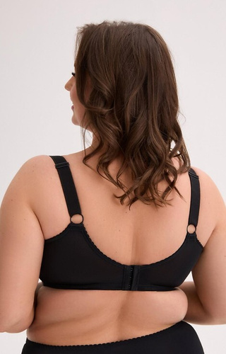 BSM 1320 Reggiseno morbido Willow Gaia nero - seno abbondante, ferretto, pizzo, spalline larghe