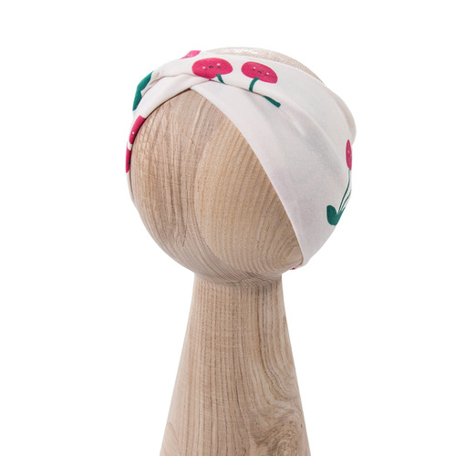 Fascia capelli bambina Eevi Cherry cotone elastica comoda