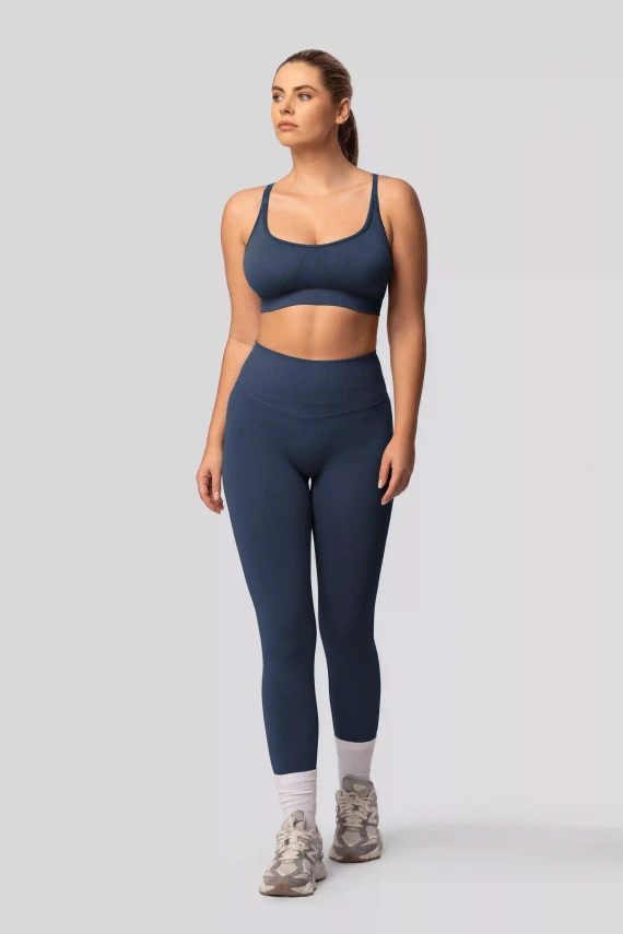 Leggings push-up Spaio PRO vita alta modellanti coprenti navy blue