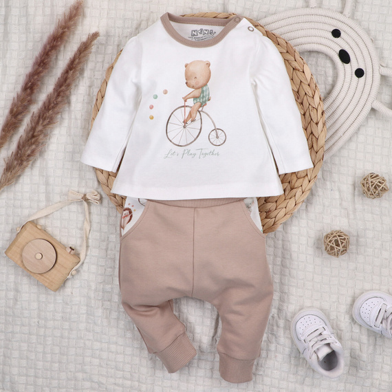 ABN-5589 Camicetta da bambino Circus di Nini - 100% cotone biologico, sicuro per la pelle, produzione polacca