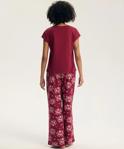 Henderson Greta 45405 Pigiama Donna 100% Cotone Pizzo Pantaloni Lunghi