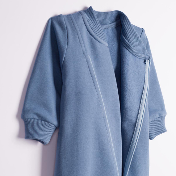 228271 Nicol FARMA Tuta in felpa + scarpine neonato blu cotone