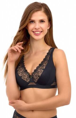 2501 Reggiseno bralette push-up Lupoline - nero