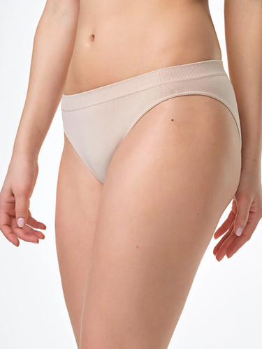 Spiman LIGHT Cipria Slip Midi in Bambù a Vita Bassa Traspirante e Morbido