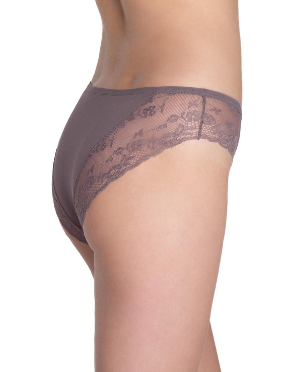 Lama L-1590 BI slip bikini - bikini in cotone con pizzo e fiocco, 2 pezzi per confezione