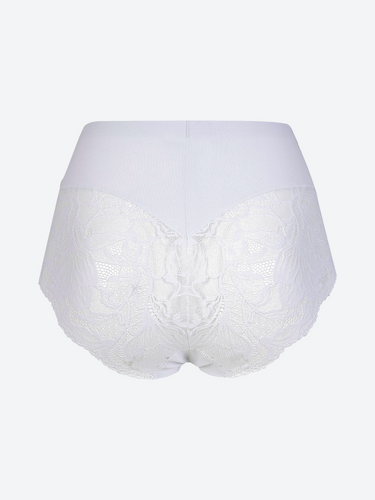 Leila Figs - classica, comoda, con una finitura femminile Spiman bianco