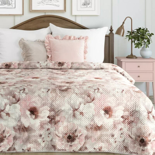 Narzuta Florina Eurofirany decorativa color polvere 100% poliestere elegante