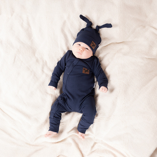 219032 Pigiamino Willy Nicol - cotone, blu navy a righe