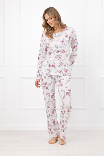 Pigiama donna Beauty Italian Fashion 100% cotone manica lunga pantaloni
