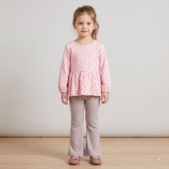 Blusa bambina Nicol Tosia 225139 100% cotone rosa con baschina