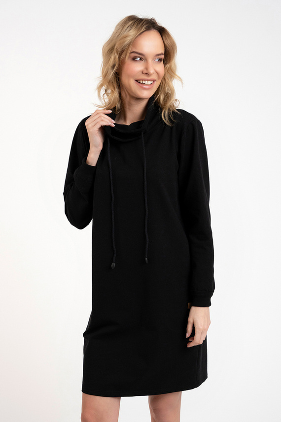 Tunica a maniche lunghe da donna Malmo Moda Italiana - nero