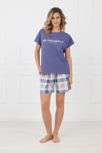 Pigiama donna Rima Italian Fashion 100% cotone manica corta shorts