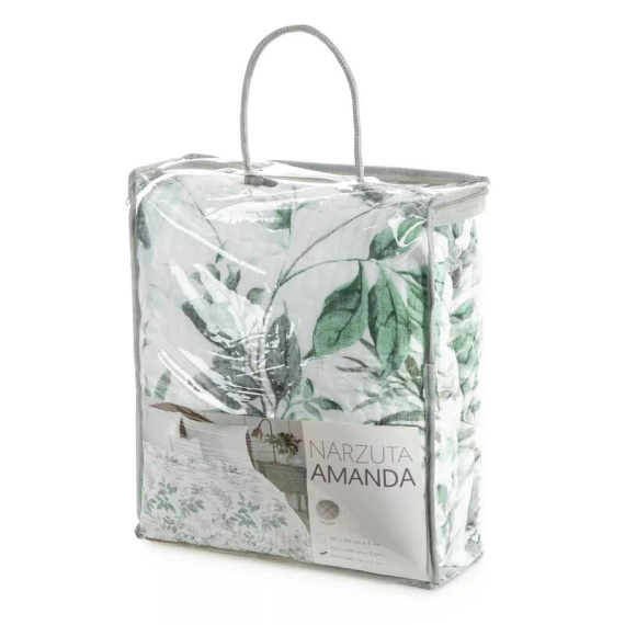 Narzuta Amanda Eurofirany bianca decorativa 100% poliestere elegante