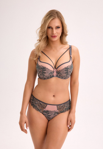 GFP 1318 Priya Mutandine brasiliane da donna di Gaia - rosa grafite, pizzo e sensualità
