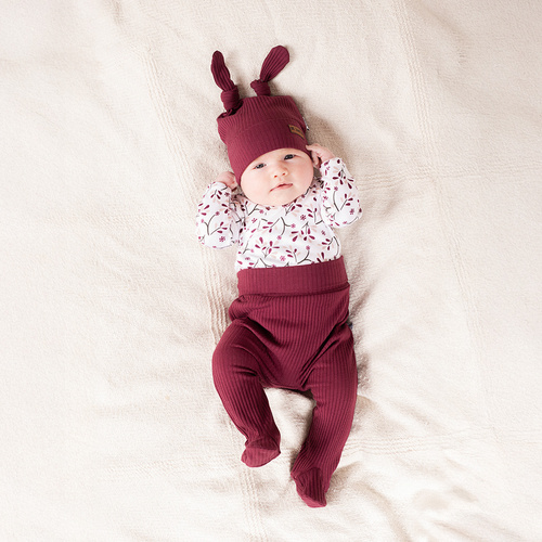 217094 Body in cotone Alisa Nicol a maniche lunghe - fantasia floreale