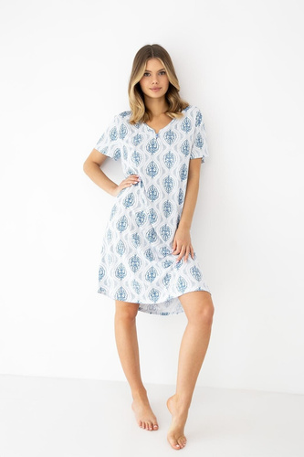 Camicia da notte Luna di Sensis - verde ecru