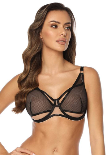 SC-1067 Reggiseno aperto Alice soft Kinga - nero beige