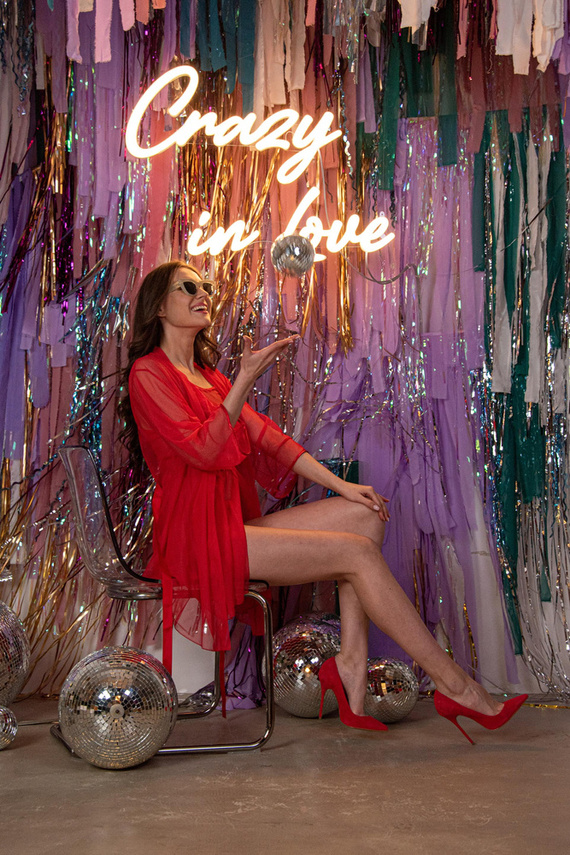 674 Vestaglia da donna Florence Forex - rosso