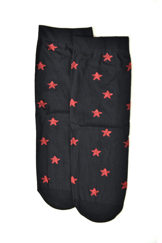 Calze Z 9101 Christmas Chill 40 den - calze natalizie da donna con stelle, nere