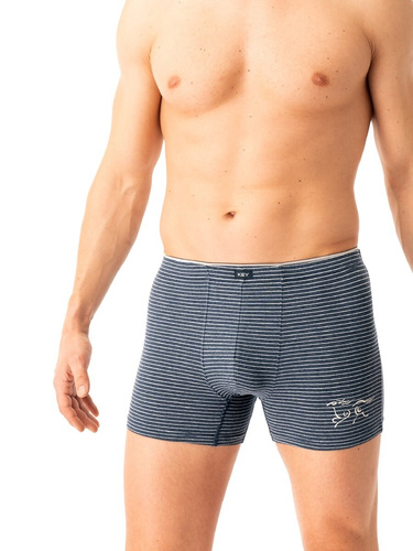 Boxer da uomo Key MXH 354 blu navy - cotone, confortevole e traspirante
