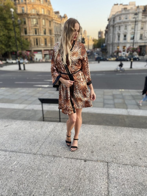 417 Valentina vestaglia da donna Forex - beige