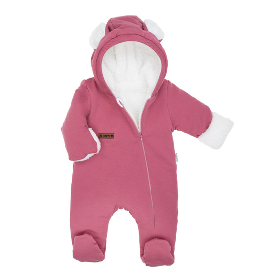 216270 Tuta Lala Luna Nicol - tuta da bambino rosa con orecchie, taglia 56-68