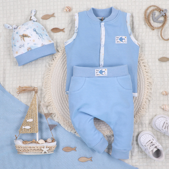 ABN-5457 Sea Of Joy Pantaloni della tuta Nini per bambini - cotone organico, vita comoda