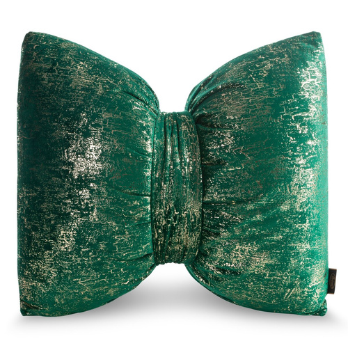 Cuscino natalizio 1 Eurofirany verde 45x55 - fiocco in velluto