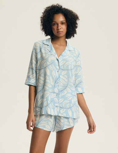 Pigiama donna 44482 Estes 100% viscosa con bottoni