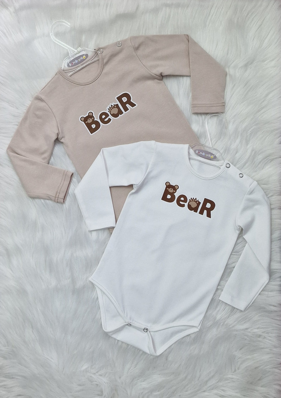 Body Bear Baby Bambarillo ecru | Cotone, elasticizzato, confortevole