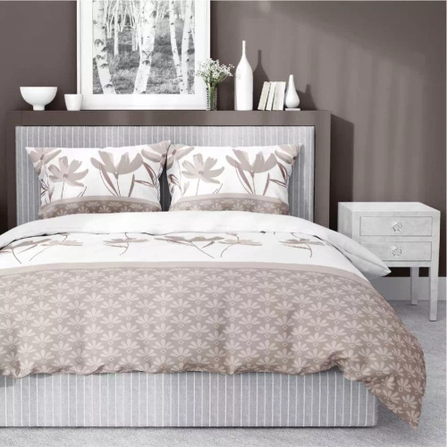 5489 B Detexpol Satin Stories beige biancheria da letto| 100% cotone, trama di raso, cerniera, confezione regalo