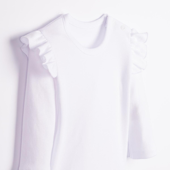 Body neonato Nicol Tosia 225093 100% cotone bianco con volant