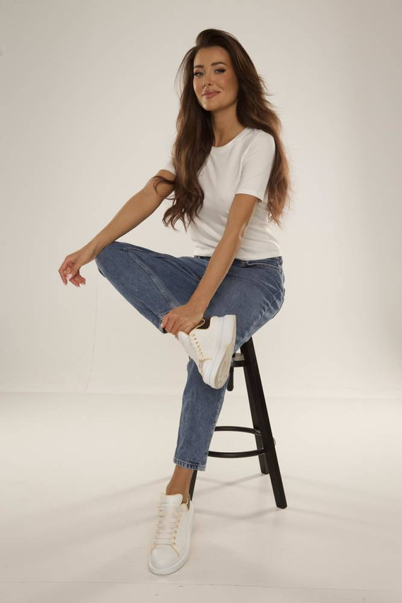 698 Freya Camicetta a maniche corte De Lafense - ecru