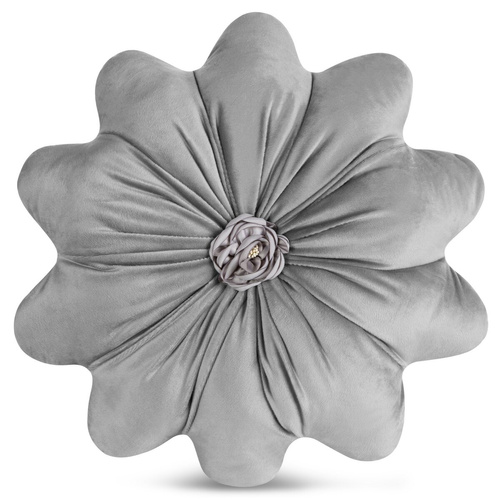 Cuscino decorativo Flores Eurofirany fiore Ø40 cm silver