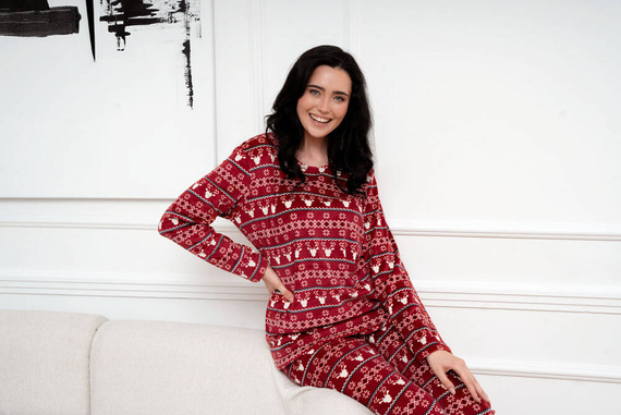 Iceland Fleece Set donna Moda italiana - stampa bordeaux