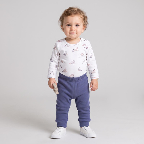 228020 Nicol FARMA Pantaloni neonato elasticizzati a righe blu